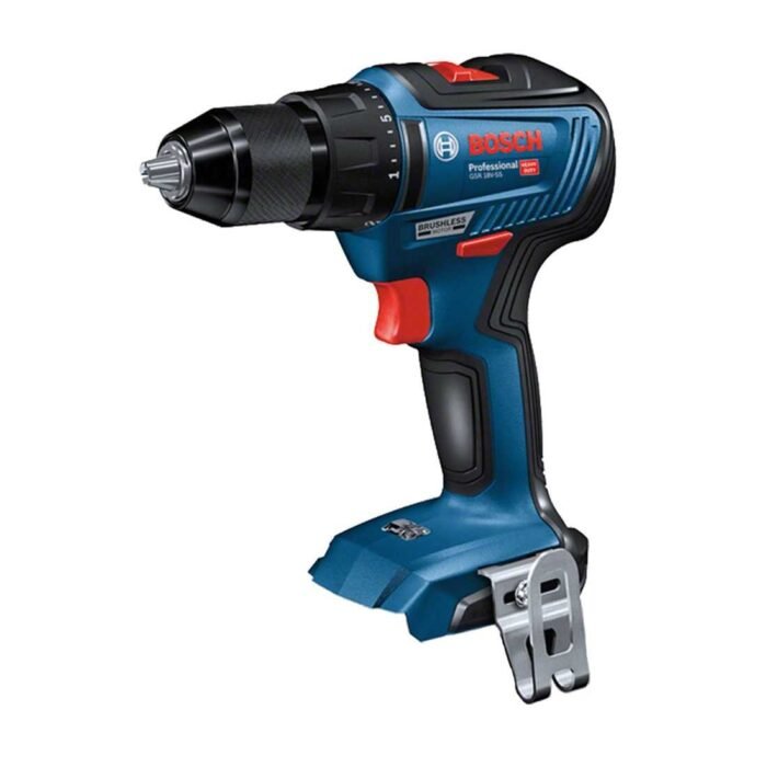 Akumuliatorinis suktuvas BOSCH Professional GSR 18V-55 , 18V, SOLO, sukimo momentas 55 Nm, bešepetėlinis variklis